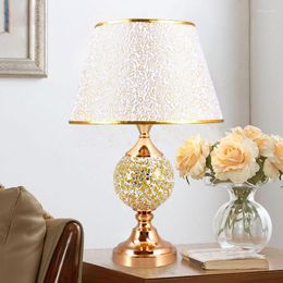 Table Lamps Nordic Mosaic Glass Lamp LED Bedside Study Room El Desk Home Decor For Living Light Fixtures