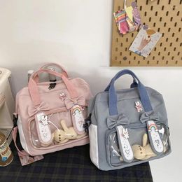 Waist Bags Kawaii Backpack Shoulder For Women Korean Japanese Style Students Cartoon Girls School Bag Shopping Travel