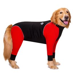 Rompers Waterproof Big Dog Jumpsuit Male Female Dog Clothes Soft Pet Dog Shirt Boy Girl Pet Clothing For Small Medium Large Dogs