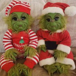 Кукла Гринч, милая рождественская мягкая плюшевая игрушка, рождественские подарки для детей, украшение дома, в наличии, 3 211223, лучшее качество