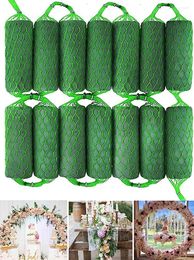 Decorative Flowers 14pcs/Wedding Aisle DIY Craft Floral Set Dry Wet Foam Blocks For Wedding Arch Door Flower Arrangement Ornament