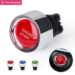 Car Engine Start 50A Push Button Keyless Switch DC 12V/24V Racing Small Start Button Lgnition Starter on Off Switches Stop
