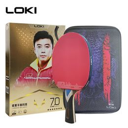 Table Tennis Raquets Loki 7 Star Table Tennis Racket Professional Offensive Ping Pong Racket Paddle with ITTF Certification Sticky Rubber 231127