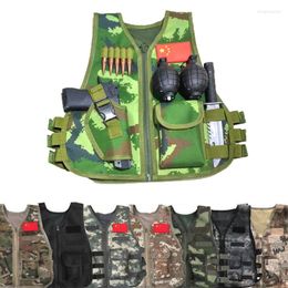 Hunting Jackets Children Army Tactical Military Sniper Vest CP Camouflage Uniform Jungle Combat Clothing CS Game For Kids