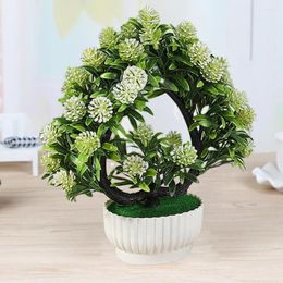 Decorative Flowers Practical Simulation Bonsai Long Lasting Green Leaves Dining Table Artificial Little Tomato Ornament Create Vitality