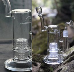 11 inch Mobius Bongs Fab Egg thick Heady Dab Rigs big glass bong Beaker two layer tyre Shisha Hookahs with 18mm bange2630963