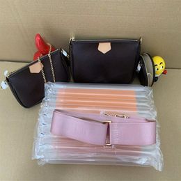 bags women purse Explosive fashion bag designer women one-shoulder presbyopia handbag three-piece messenger261w