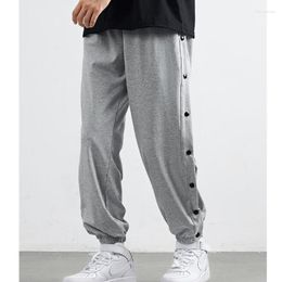 Men's Pants Mens Casual Sweatpants Male Button Elastic Waist Loose Joggers HipHop Trousers Boys Jogger Men Bottoms