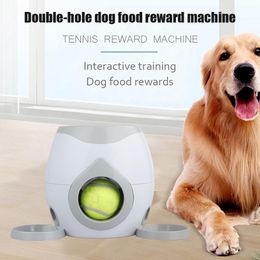 Toys Pet Ball Launcher Toy Dog Tennis Food Reward Machine Thrower Interactive Treatment Slow Feeder Toy Suitable For Cats And Dogs