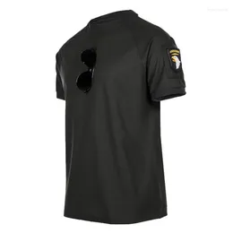 Men's T Shirts Tactical T-Shirts Men Sport Breathable Outdoor Military Tee Quick Dry Short Sleeve Shirt Hiking Hunting Army Combat Clothing