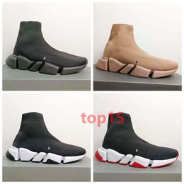 Top Designer Speed Trainer Casual Shoes For Sale Lace Up Fashion Flat Socks Boots Speed 2.0 Men Women Runner Sneakers With Dust Bag 35-45