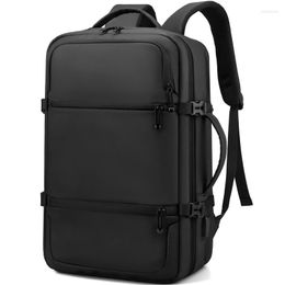 Backpack Laptop Bag Double Shoulder Large Capacity Multifunctional Business Usb Rechargeable Portable Waterproof Travel