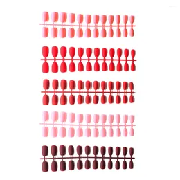 False Nails 120 Pcs Nail Decoration Fake Tip Matte Coffin Cosplay Bridesmaid