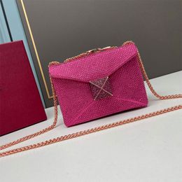 Luxury Bag Shoulder Bag Women's tote Rhinestone Embroidery Designer Imitation Crystal Clamshell Crossbody Bag Fashion Purse Shopping