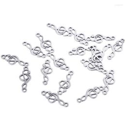 Charms 10-50pcs Musical Note Charm For Jewellery Making Antique Silver Colour Pendants DIY Handmade Earrings Keychain Bulk