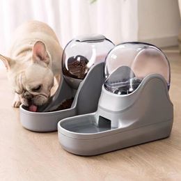 Feeding Pet Automatic Feeder Large Capacity Drinking Waterer Fountain Dog Feeding Bowls Water Bottle Puppy Drinker Automatic Dispenser