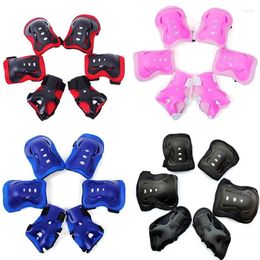 Knee Pads 6Pcs/set Kids Teens Elbow Wrist Protective Guard Safety Gear Skate Riding Guards Outdoor Sports