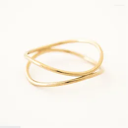 Cluster Rings 14K Gold Filled Curved Ring Jewellery Boho Knuckle Anillos Mujer Stacking Bohemian For Women
