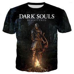 Men's T Shirts Dark Souls T-Shirts Game 3D Print Streetwear Men Women Casual Fashion Oversized Short Sleeve Shirt Kids Tees Tops Clothing