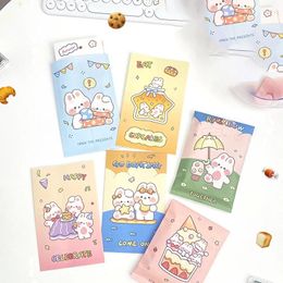 Gift Wrap Cute Cartoon Pattern Paper Bags Packaging Baking Desserts Cookies Candy Storage Self-Sealing Bag