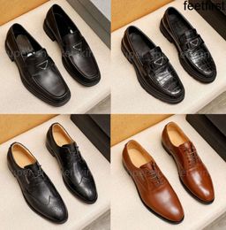 Designers Dress Shoes Triangle Mules Men Loafers Genuine Leather Business Office Work Formal Brand Designer Party Wedding Flat Size 38-46