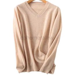 Women's Sweaters Cashmere Sweater Women 2022 100% Merino Wool LONGMING Knitted Sweater V-Neck Jumper Tops Autumn Winter Warm Soft Femme Pullovers zln231127