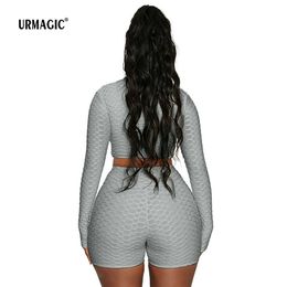 Yoga Outfit Women's Pineapple Tight Solid Long Sleeve Casual Sports Fitness Suit Yoga Set Outfit Female Gym Sportswear Clothes Tracksuit P230504