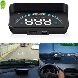 2022 Car HUD Head Up Display OBD2 EOBD Overspeed Warning System Projector Windshield Auto Electronic Voltage Alarm M8