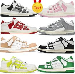 Scarpe firmate Scarpe casual da uomo Skelet Bones Scarpe sportive da donna Sneakers retrò Nero rosso Bianco Grigio Skel Top Scarpe casual basse Sneakers da ginnastica in vera pelle