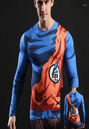 Men039s T Shirts Goku Summer Running Fitness Sports Wear Tight Long Sleeve TShirt Anime 3D Digital Print Quick Dry Gym Suit7111923