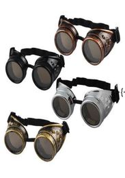 Party Favour new Unisex Gothic Vintage Victorian Style Steampunk Goggles Welding Punk Gothic Glasses Cosplay RRF112555838158