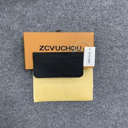 High-end quality fashion new arrival men card holder 3 Colour women credit card purse wallet holders with box dust bag242K