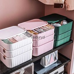 Storage Boxes Bins Bra and Panty Drawer Organiser with Lid Closet Box for Lingerie Intimates Compartmentsvaiduryd