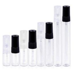 2ml 3ml 5ml 10ml Glass Mist Spray Bottle Refillable Perfume Bottles Empty Sample Vial Portable Travel Cosmetic Container Gwrpb