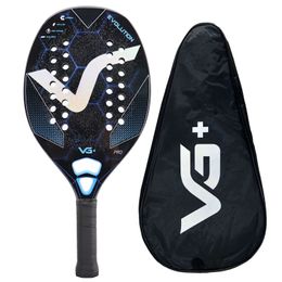 Tennis Rackets Pro Racket Beach Tennis Full/12K/Kevlar Carbon EVA SOFT with Cover Bag Tenis Raquete Beach Tennis 231124