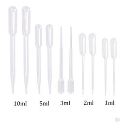 Lab Supplies Teenitor 1Ml 2Ml L 5Ml 10Ml Plastic Transfer Pipettes Eye Dropper Essential Oils Makeup Tool Drop Delivery Office Schoo Dhgkb