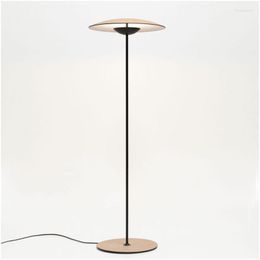 Floor Lamps Nordic Lamp Led Modern Iron Wood Colour For Living Room Bedroom Study Decor Home Standing