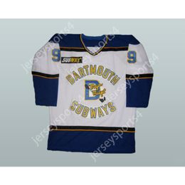 Custom SIDNEY CROSBY HIGH SCHOOL HOCKEY JERSEY WHITE Top Stitched S-M-L-XL-XXL-3XL-4XL-5XL-6XL