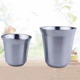 Milk Jugs Stainless Steel Coffee Double Wall Thermo Capsule Coffee Cup Coffee Mug Cups Espresso Cup Garrafa Termica 231124