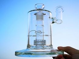 8 Inch Glass Bong Mobius Sidecar 18mm Female Joint Drum Perc Hookah Water Pipes Clear Oil Dab Rigs Bongs With Bowl Birdcage Percol9975323