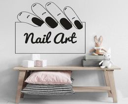 Wall Stickers Manicure Design Decal Nail Art Sign Window Nails Salon Decoration Artist Murals Custom LogoWallWall2224784