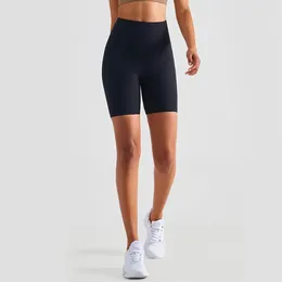 Active Shorts Customizable With Logo Yoga Leggings Screw Thread Fabric Good Elastic High Waist Tight Running Cycling Gym Women Short