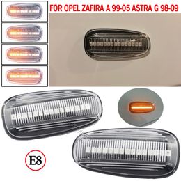 For Opel Zafira A 1999-2005 Astra G 1998-2009 LED Dynamic Side Marker Turn Signal Light Sequential Blinker