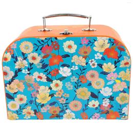 Storage Bags Children Stationery Box Gift Cardboard Boxes Suitcase Vintage Decor Paperboard Suitcases
