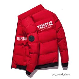 trapstar 2022 New Brand Men's Jackets Outerwear and Coats Trapstar London Logo Printing Fashion Warm Coat Autumn Winter Harajuku Windproof Padded 481