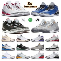 2024 Jumpman 3s Basketball Shoes Mens Trainers Outdoor Sports Sneakers 3 Cool Grey Fragment Pine Green Cool Grey UNC Court Purple Laser Orange Cardinal Hall Of Fame