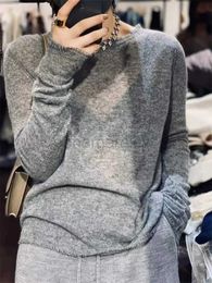 Women's Sweaters 2023 spring autumn round neck fringe cashmere sweater women's loose Korean sweater fashion Woollen base shirt zln231127