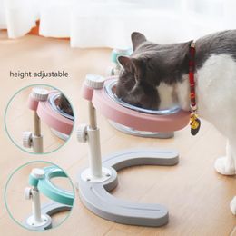 Feeding Cat Drink Dishes Dog Eating and Drinking Bowls with Stand Height Adjustable Puppy Kitty NonSlip Water Feeders Pet Food Supplies