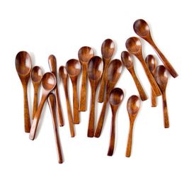 Eco Friendly Natural Wooden Spoon Coffee Stir Spoon Tea Soup Sugar Honey Dessert Appetiser Seasoning Bistro Small Spoon3200021