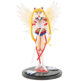 Anime Manga 17cm Sailor Moon Anime Figures Kawaii Tsukino Usagi Action Figure PVC Collectibles Model Children Toys For Girl Gift Z0427